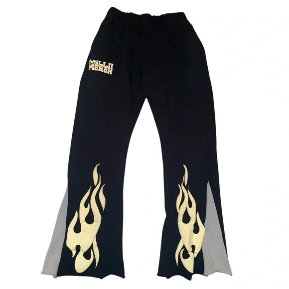 Millii Merch Women’s Millii Flame Flare Joggers Small Like New Orig $250 - Picture 4 of 9